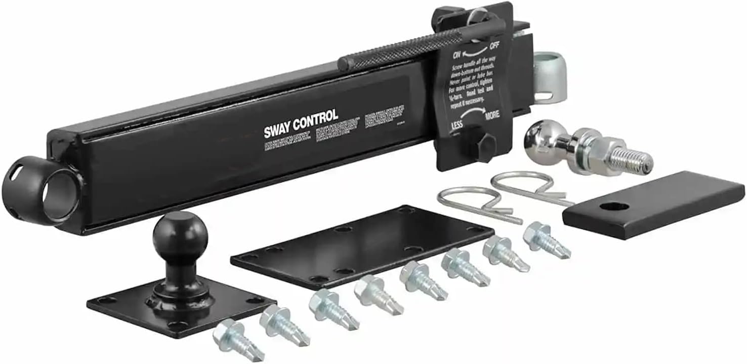 Shocker XR Adjustable Hitch Combo Ball & Sway Control Towing Kit, Fits 3" Hitch 1 Sway Arm Kit