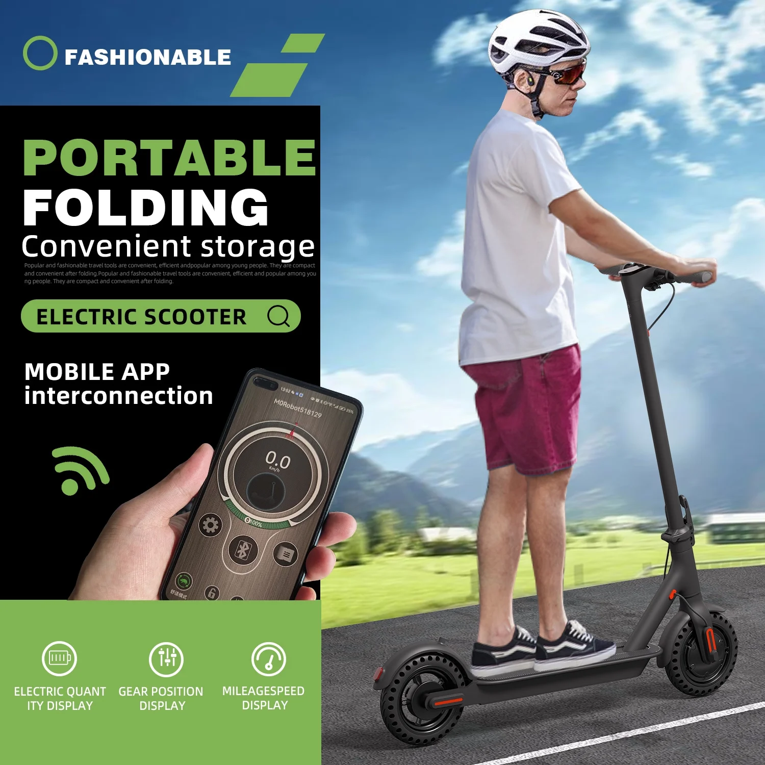 J03 PRO Electric Scooter - 33.07 - Ride the future with advanced technology! - Curated Treasures Market