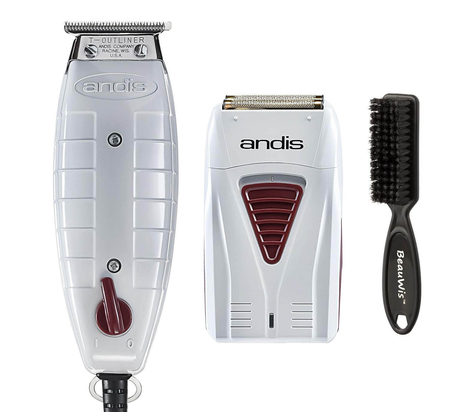 Andis Professional Finishing Combo, T-Outliner Beard/Hair Trimmer with T-Blade, Gray, Model GTO