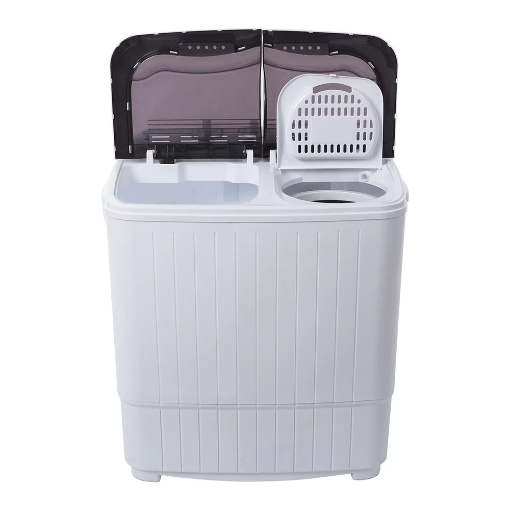 Washing Machine, 14.3 lbs Twin Tub Washer Machine and Dryer Gray
