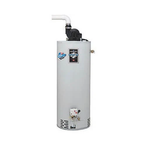 BRADFORD WHITE 50 GALLON 40MBH RESIDENTIAL GAS (NATURAL) POWER VENT WATER HEATER 67″H X 22″W ENERGY STAR RG2PV50T6N19