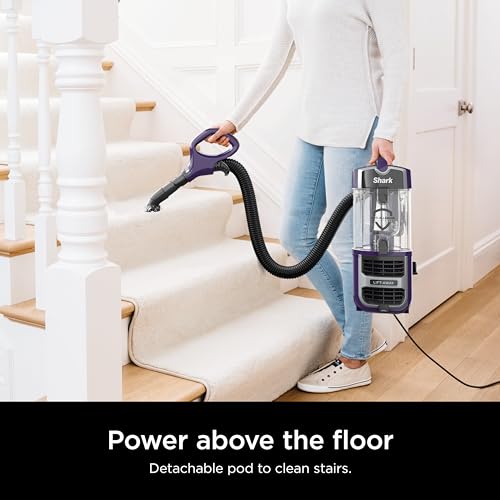 Shark NV752 Rotator Powered Lift-Away TruePet Upright Vacuum with HEPA Filter, Large Dust Cup Capacity, LED Headlights, Upholstery Tool