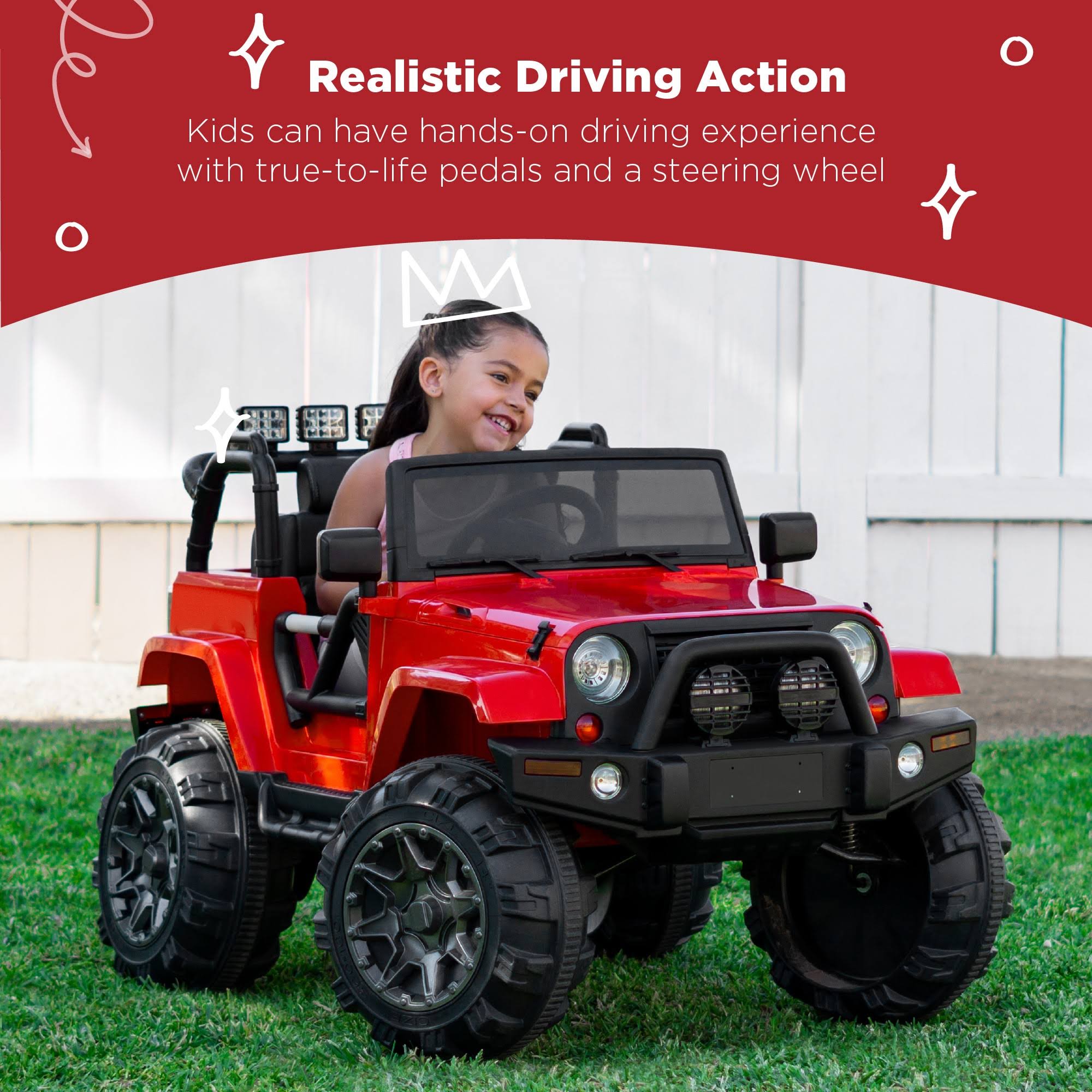 Best Choice Products 12V Ride on Car Truck W Remote Control 3 Speeds