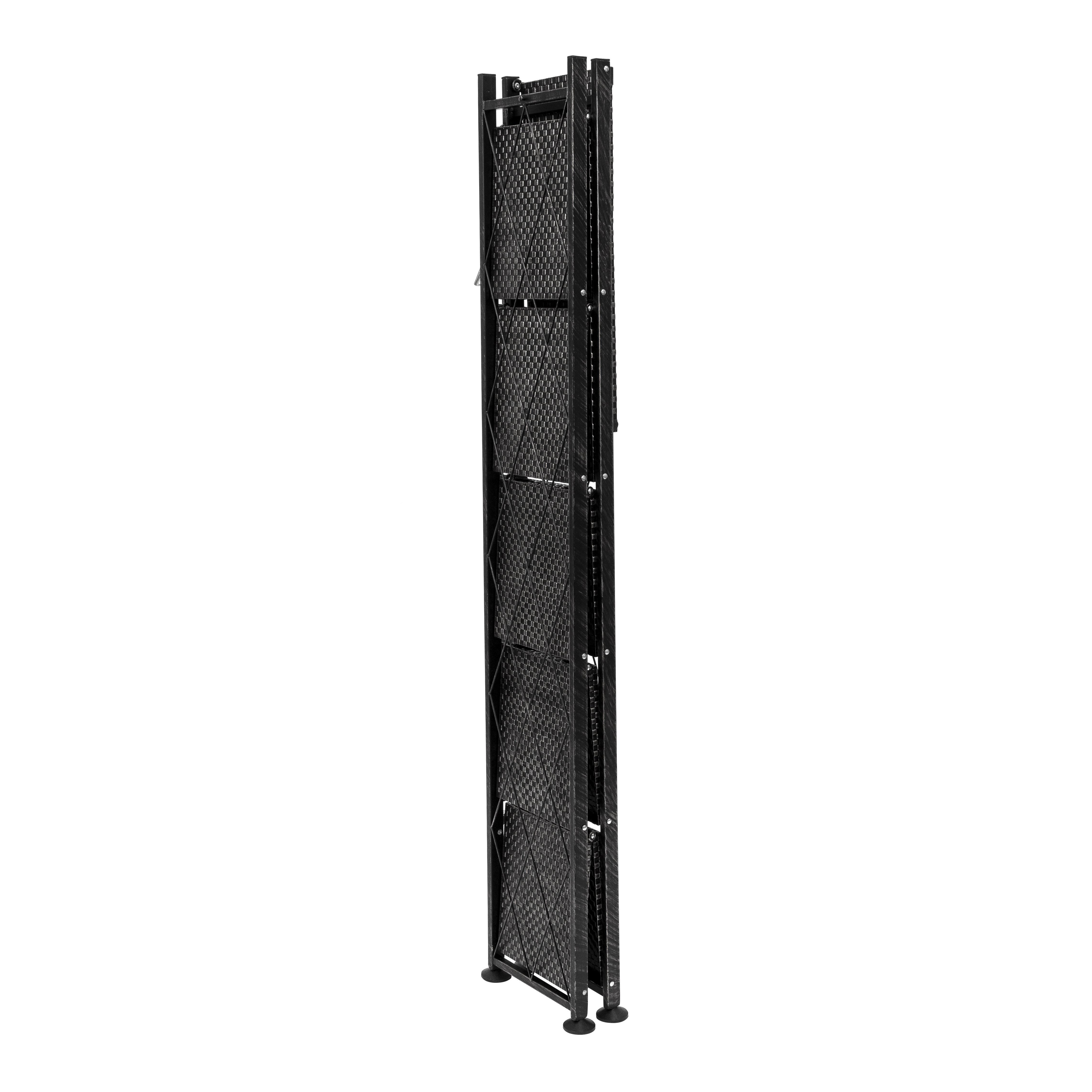 Origami 6-Tier Book Shelf, Black
