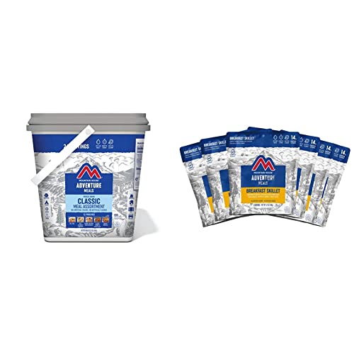 Mountain House Classic Meal Assortment Bucket Freeze Dried Backpacking & Camping Food 24 Servings