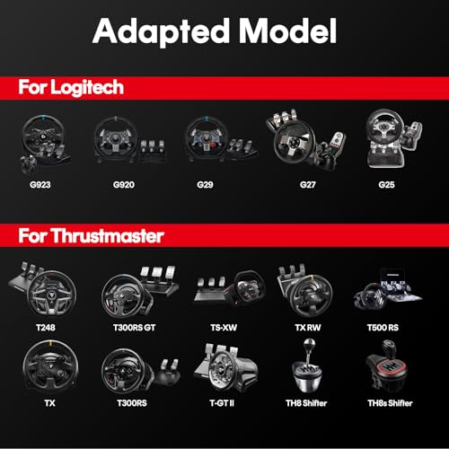 RACGTING Racing Simulator Cockpit for G920 G29 G923, Foldable Racing Simulator for Thrustmaster T248X T248 T300 T150 458 TX Xbox PS5 PS4 PC (Black)
