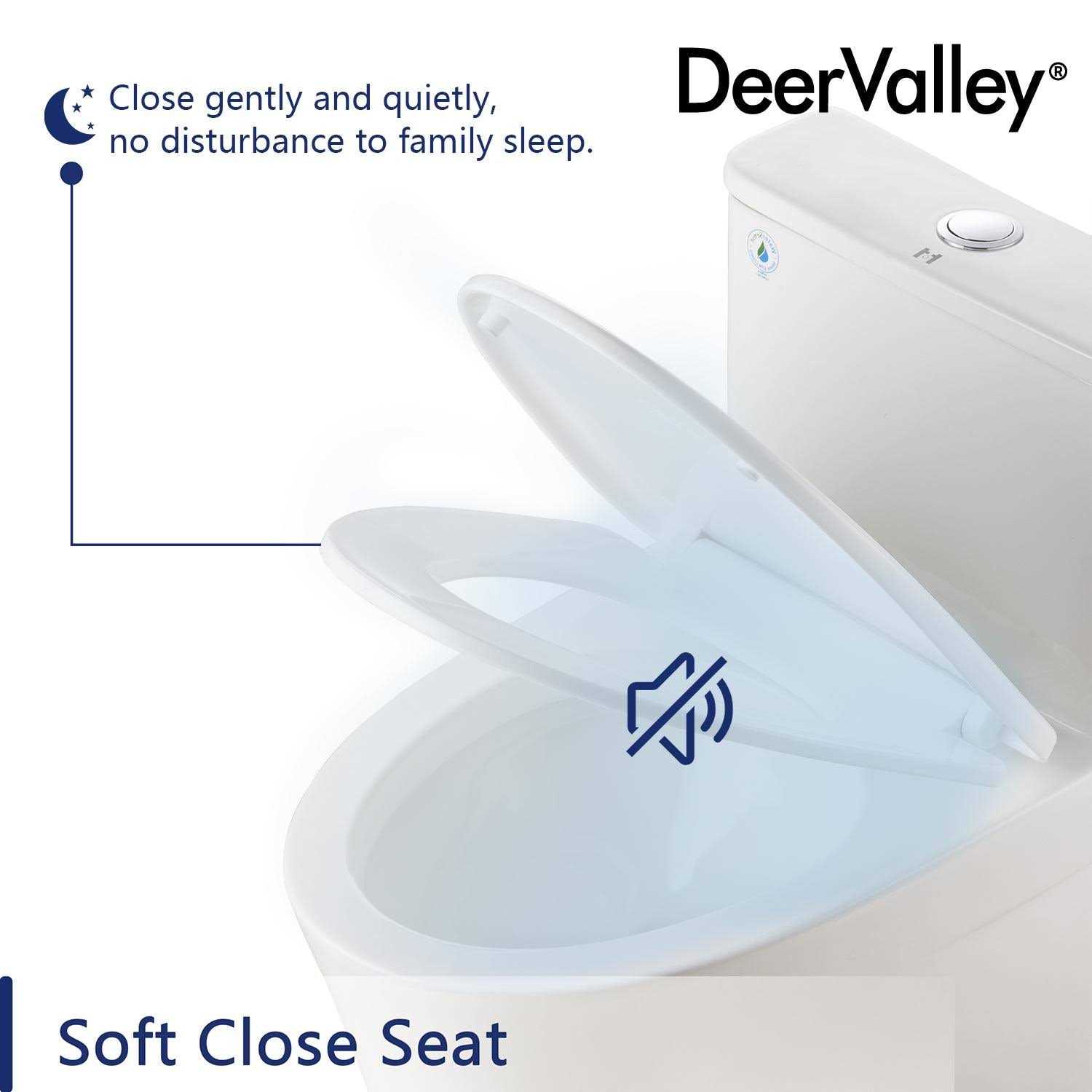 DeerValley DV-1F52807 Symmetry 1.28 GPF Elongated One-Piece Toilet