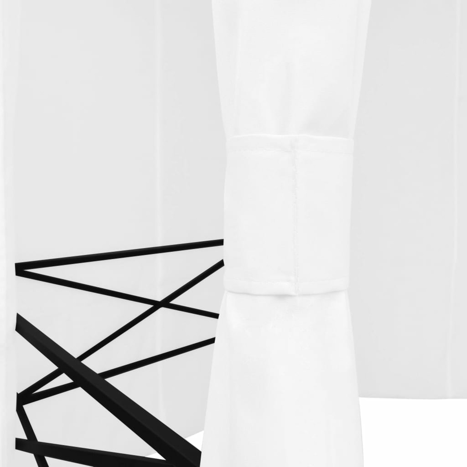 Carevas Garden Marquee with Curtains 141.7"x122.8"x104.3" White 0.6 ozft²