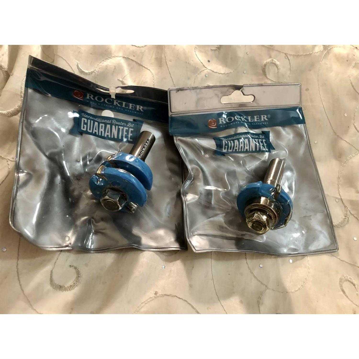 Rockler 2-pc. Rail/Stile Shaker Cutter Router Bit Set