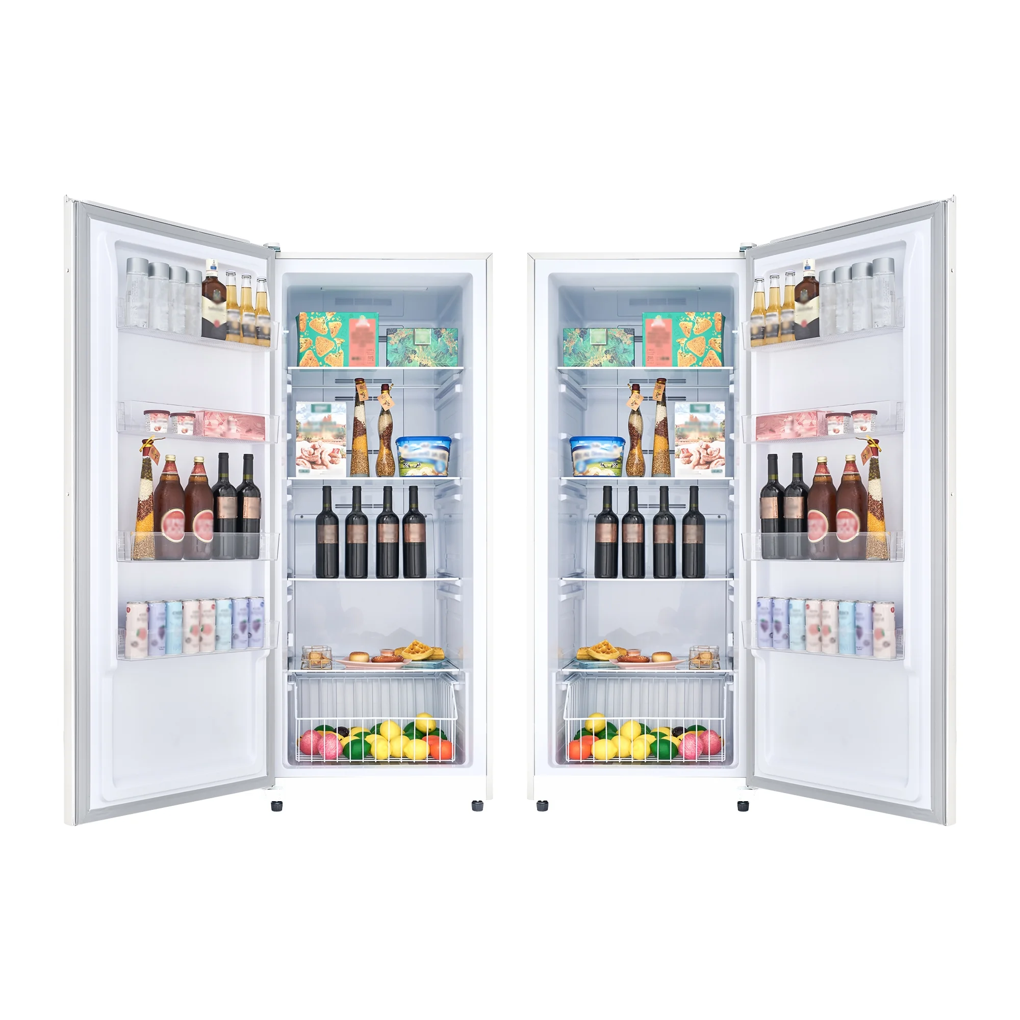 Conserv 17 cu. ft Convertible Upright Freezer/Refrigerator in White with Reversible Door, Low Sound and High-Temperature Alarm