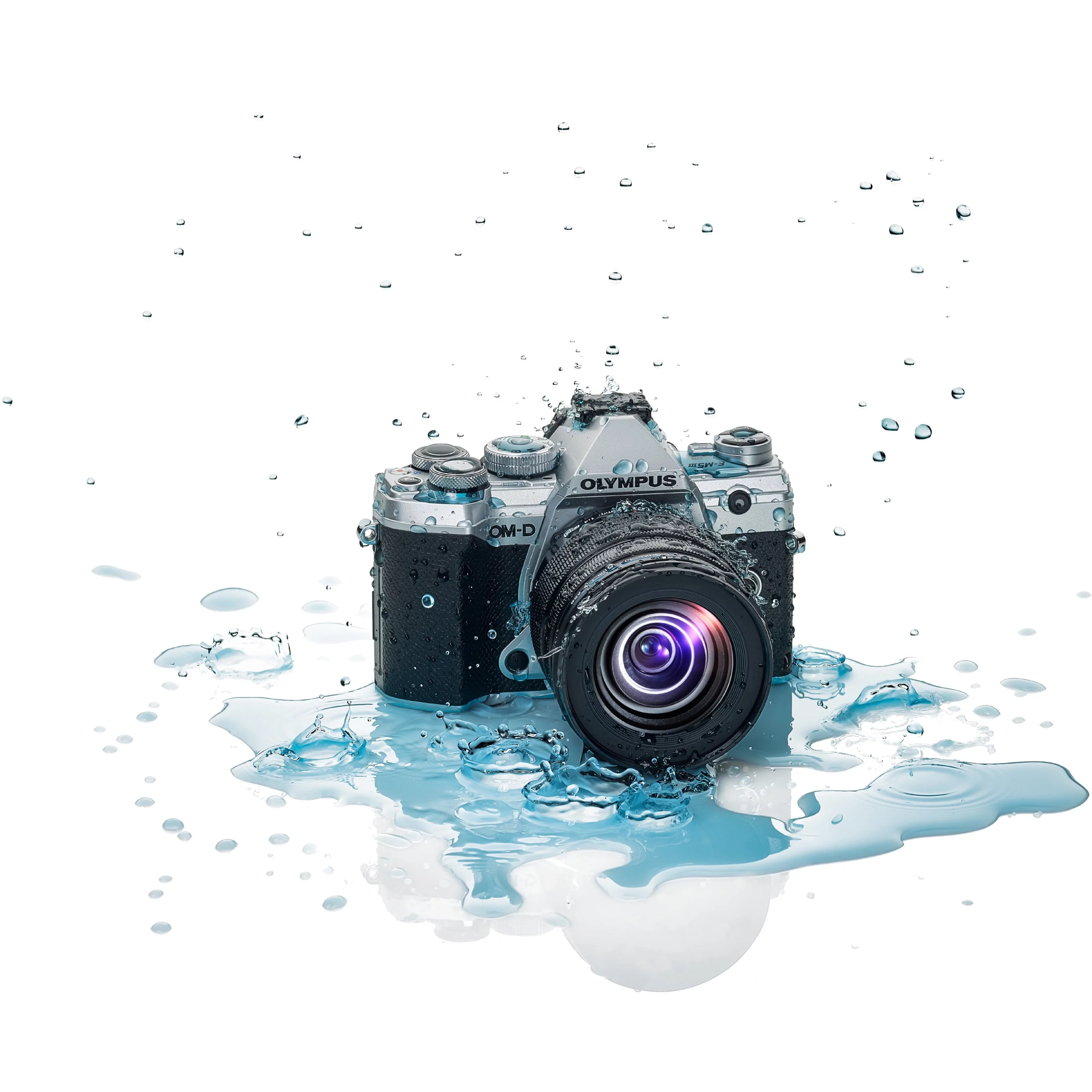 Olympus OM-D E-M5 Mark III 24.4 Megapixel Mirrorless Camera with Lens, 0.47", 1.77", Silver