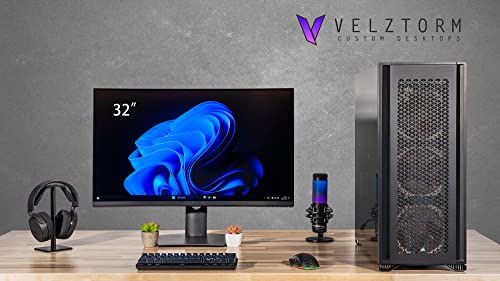 Velztorm Crux III Workstation Desktop PC (AMD 32-Core, RTX 3060, WiFi, USB 3.2, Bluetooth,) 162271-CDTE1102HL