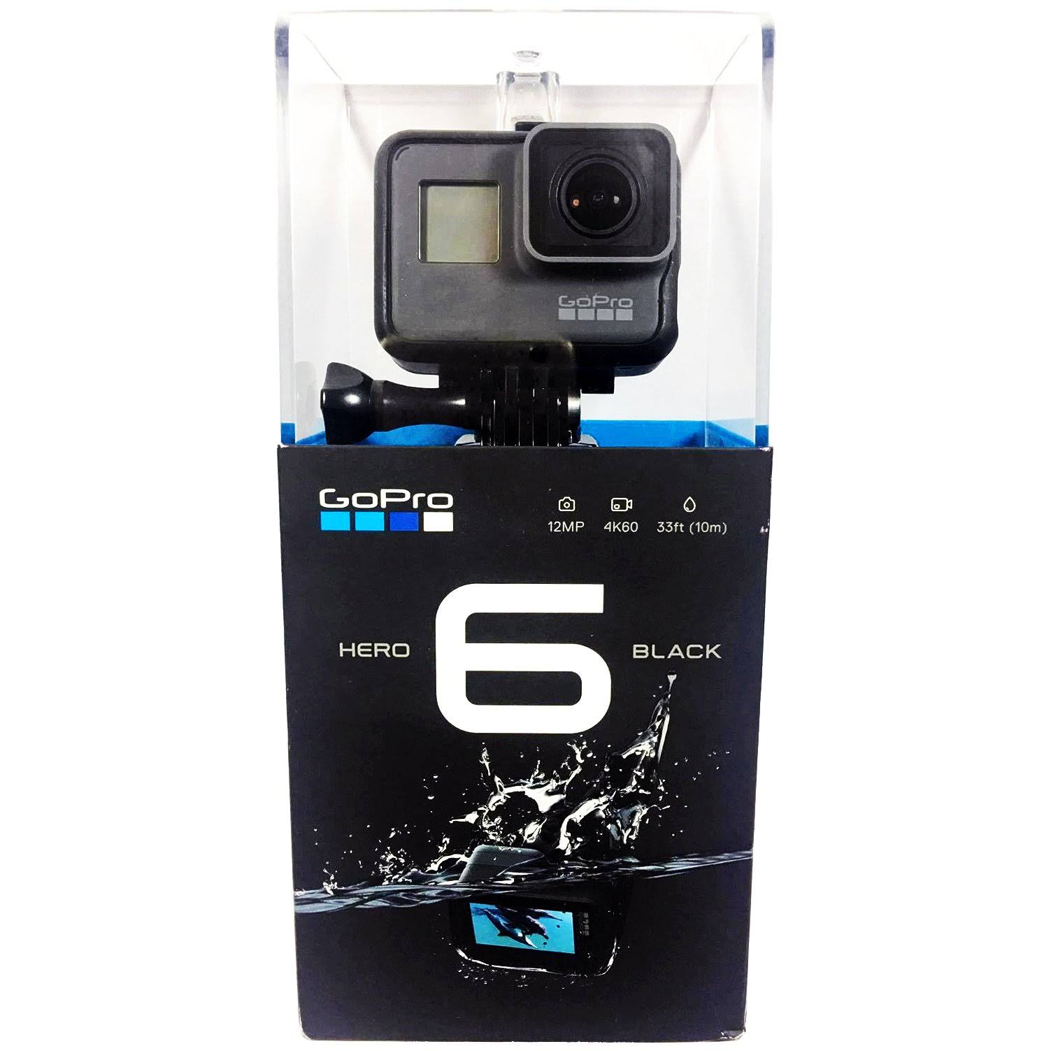GoPro Hero6 Black 4K Ultra HD Camera + Wide Angle & Telephoto Lens CHDHX-601 GOPHERO6KA2