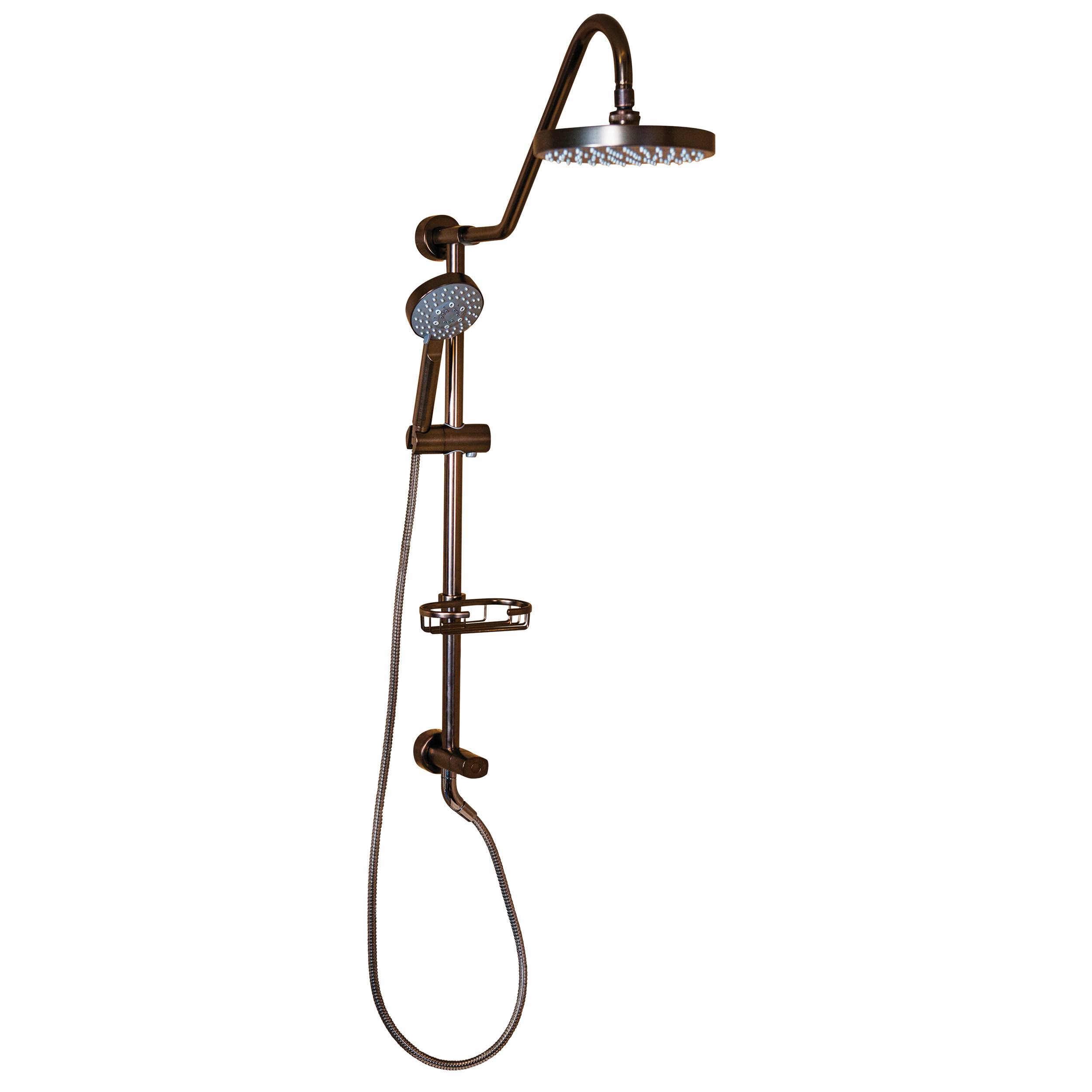 Pulse Kauai III Dual Rain Shower Hand Held Head Spa System, Oil Rubbed Bronze