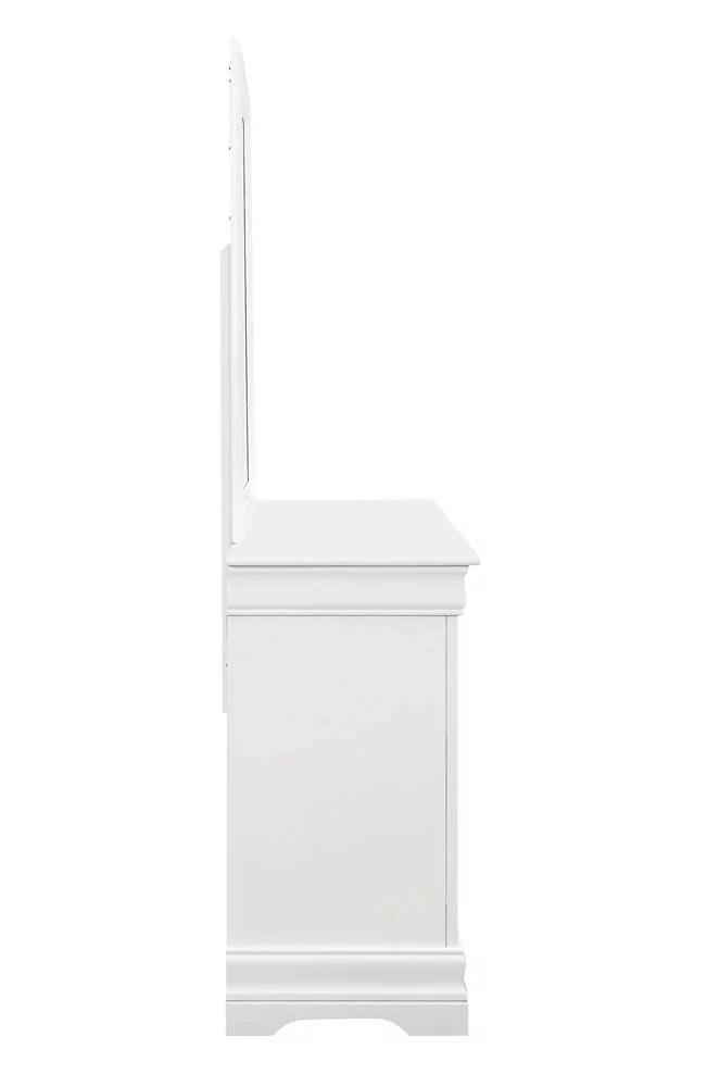 Coaster Louis Philippe Traditional 6-Drawer Wood Dresser in White