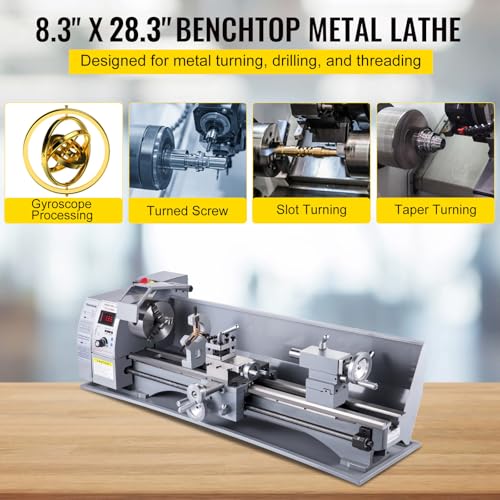 VEVOR Metal Lathe, 8.26"x28.3" Lathe Machine