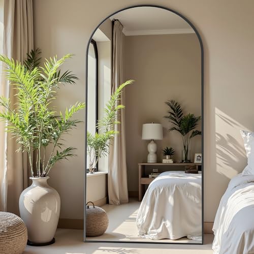Floor Mirror, 78"x38" Oversized Full Length Mirror with Stand,Arched Full Body Mirror Standing Hanging Leaning Against Wall