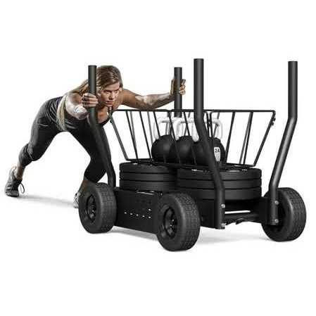 Syedee Fitness Push Sled Weight Sled with 8 Adjustable Levels of Resistance - Sports Supplies Online Store
