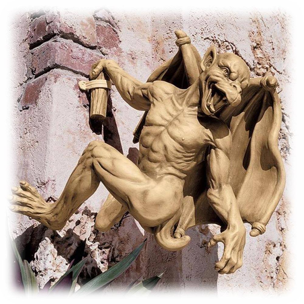 Design Toscano Gaston The Climbing Gothic Gargoyle Statue: Medium