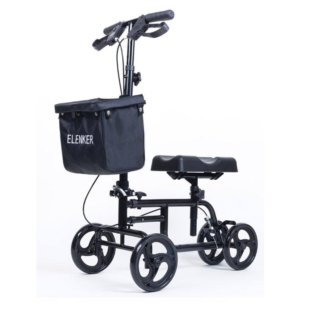 ELENKER HFK-9225 Knee Walker Steerable Medical Scooter Crutch Alternative BX DMG