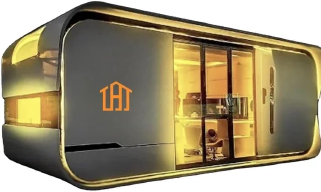 Premium One-Bedroom Capsule House with Ensuite Bathroom - Modern Hotel Room, Compact Design for Urban and Remote Settings