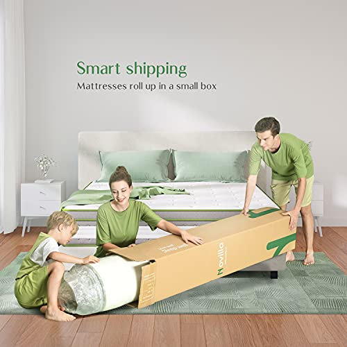 Novilla King Size Mattress 14 Inch, Hybrid Mattress King for Motion Isolation, Gel Memory Foam with Pressure Relief for Cool Night Sleep