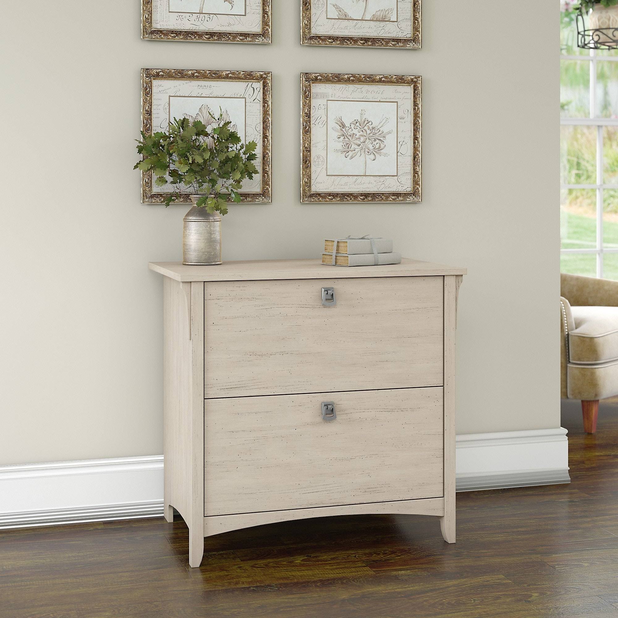 The Gray Barn Lowbridge Lateral File Cabinet in Antique White