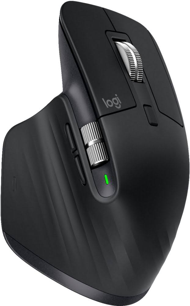 Logitech - MX Master 3 Wireless Laser Mouse - Black