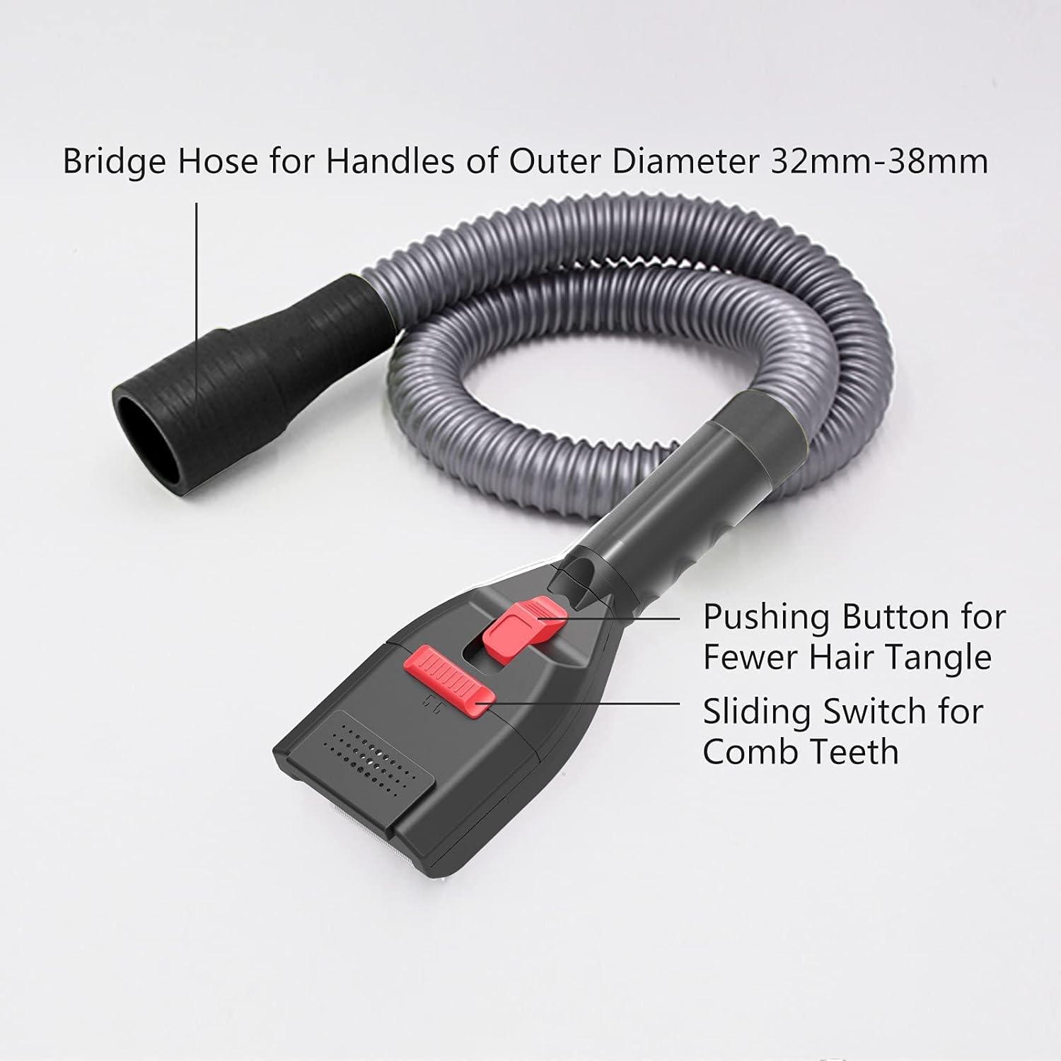 Defurry Pet Vacuum Grooming Brush and Shedding Comb Kit for Dog/Cat Hair, Vacuum Attachment Deshedding Tool for Dogs/Cats