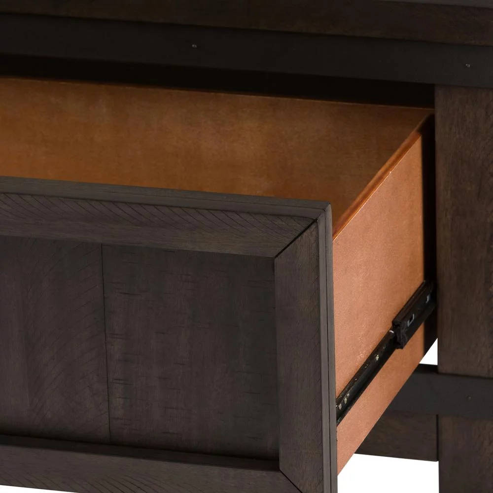 Thornwood Hills Dark Gray Twin Bookcase Bed