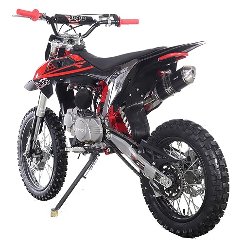 X-PRO Sail 125cc Zongshen Brand Engine Dirt Bike with 4-Speed Manual Transmission! Kick Start, Big 17"/14" Tires! (Orange)