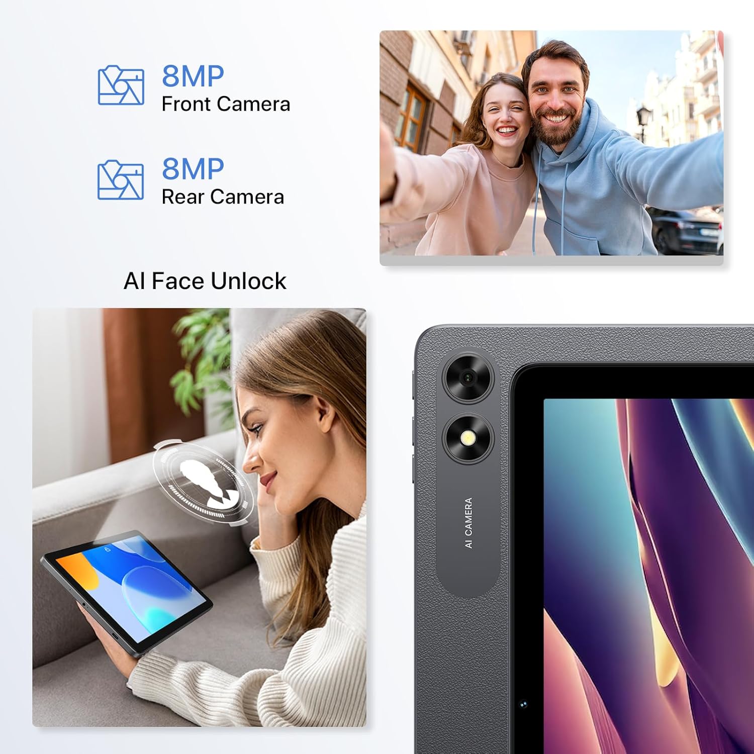 UMIDIGI G3 Tab Ultra 10.1" Tablet, Android 13 Tablet with Helio G99 Processor, 16(8+8) GB&128GB Storage(Expand to 1TB), Dual Camera 8MP