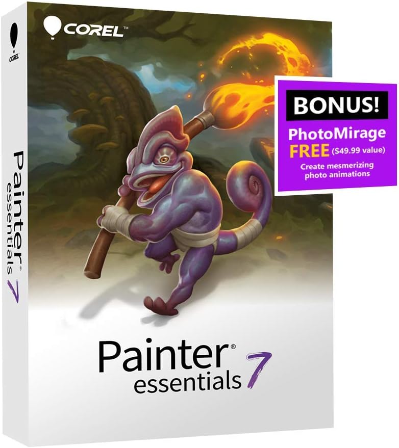 Corel Painter 2021 Upgrade | Digital Painting Software | Illustration, Concept, Photo, and Fine Art [PC/Mac Keycard] [Old Version]