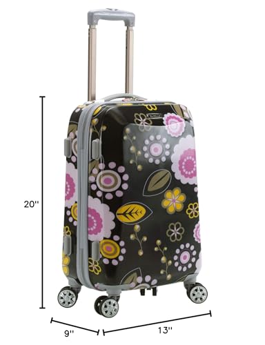 Rockland Vision Hardside Spinner Wheel Luggage, Pucci, Carry-On 20-Inch