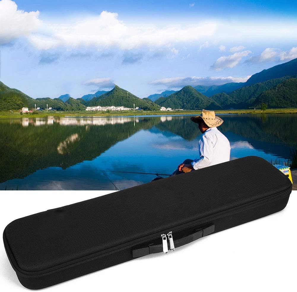 Fishing Rod Reel Case, EVA Outdoor Fishing Rod Storage Bag Organizer Waterproof Portable Fishing Tackle Bag