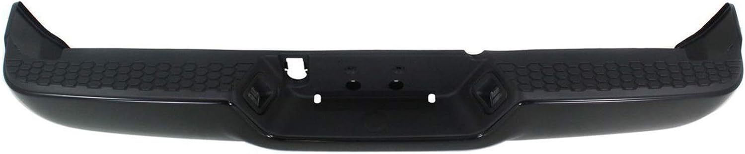 ACANII - For 2009-2018 Dodge Ram 1500 10-12 Ram 2500 3500 Truck Pickup Complete Black Steel Rear Step Bumper Assembly