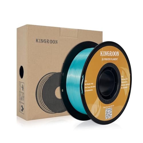 Kingroon Silk PLA Bundle 3D Printer Filament, Dimensional Accuracy +/- 0.03 mm, 10 kg Spool(22lbs)
