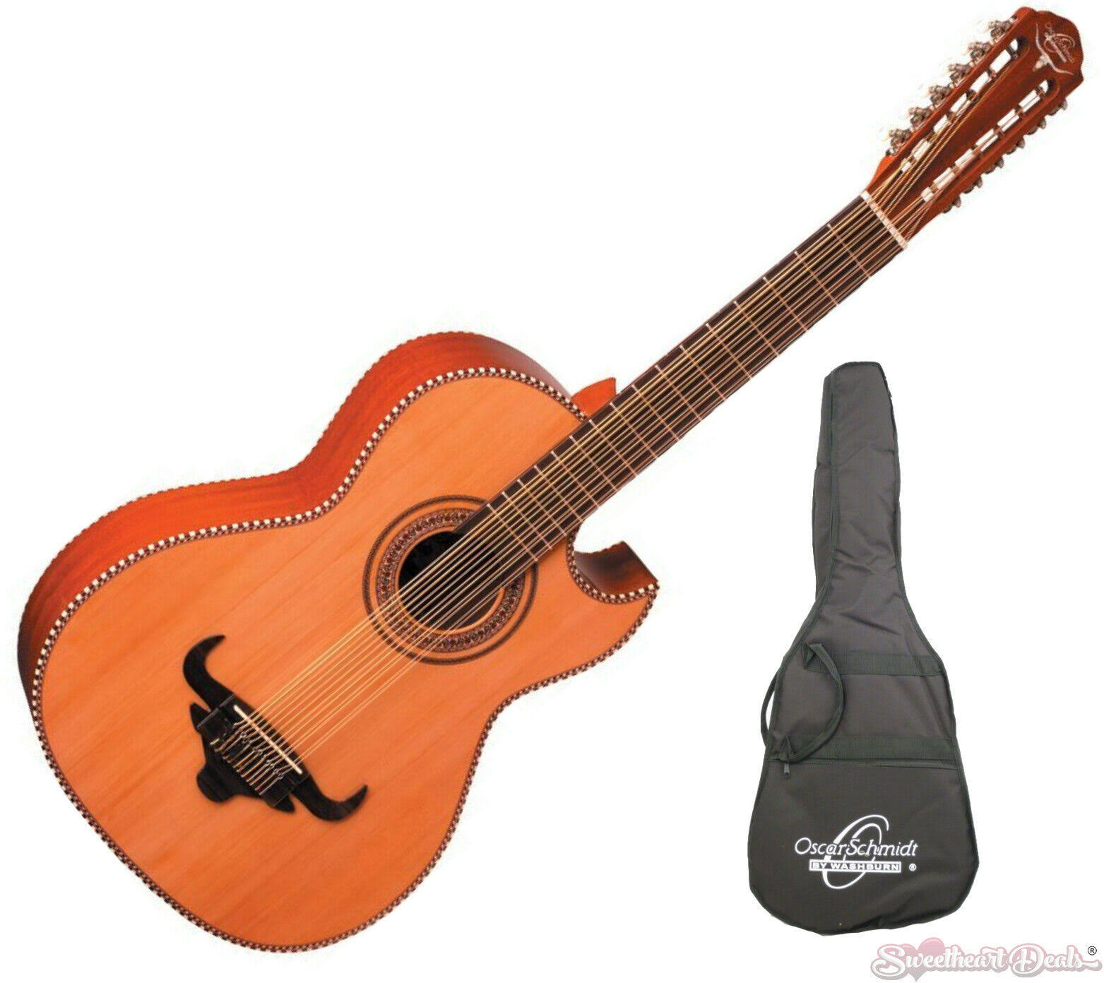 Oscar Schmidt OH50S-O-U Bajo Sexto Guitar