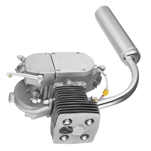 100cc Bicycle Engine Kit, Bike Motor Kit 2-Stroke Motorized Bicycle Kit Fit for 26-28" Bikes with V-Frame