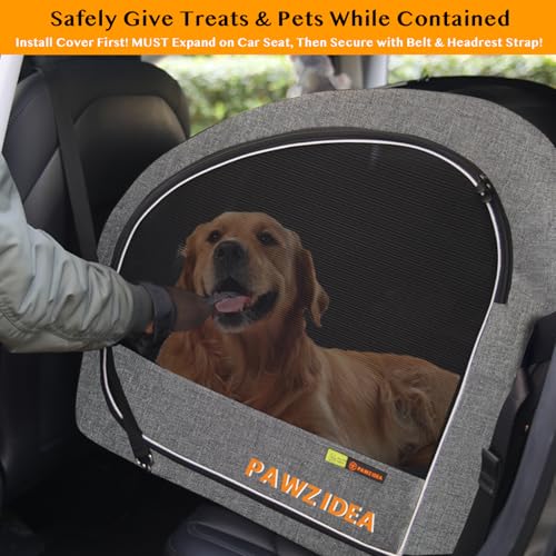 PAWZIDEA Dog Stroller for Large Dogs, Pet Stroller with Detachable Carrier for Portable Dog Crate for Car Seat, Foldable Dogs Jogger Strollers