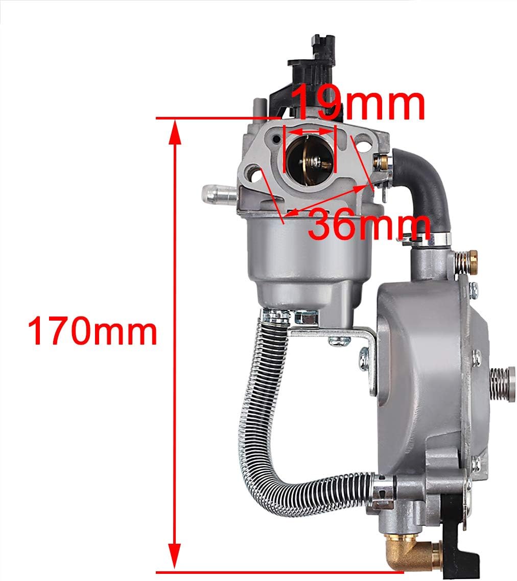 Hipa GX160 GX200 Dual Fuel Carburetor for HON-DA GX 160 GX 200 Gasoline/LPG Conversion Kit 2KW 2.8KW 170F Generator Water Pump