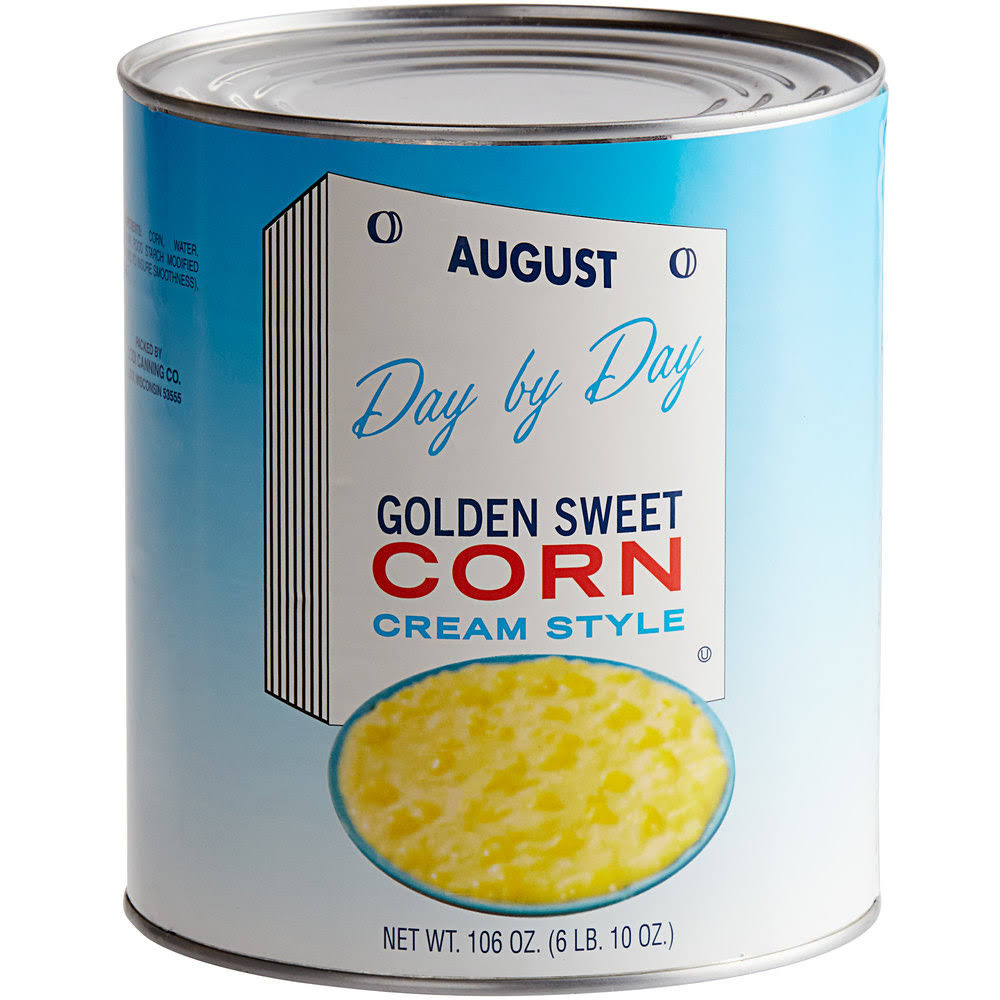 TG Cream Style Golden Sweet Corn - #10 Can - 6/Case