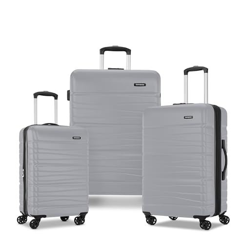 Samsonite Evolve SE Hardside Expandable Luggage with Double Spinner Wheels, Bass Black, Carry-on