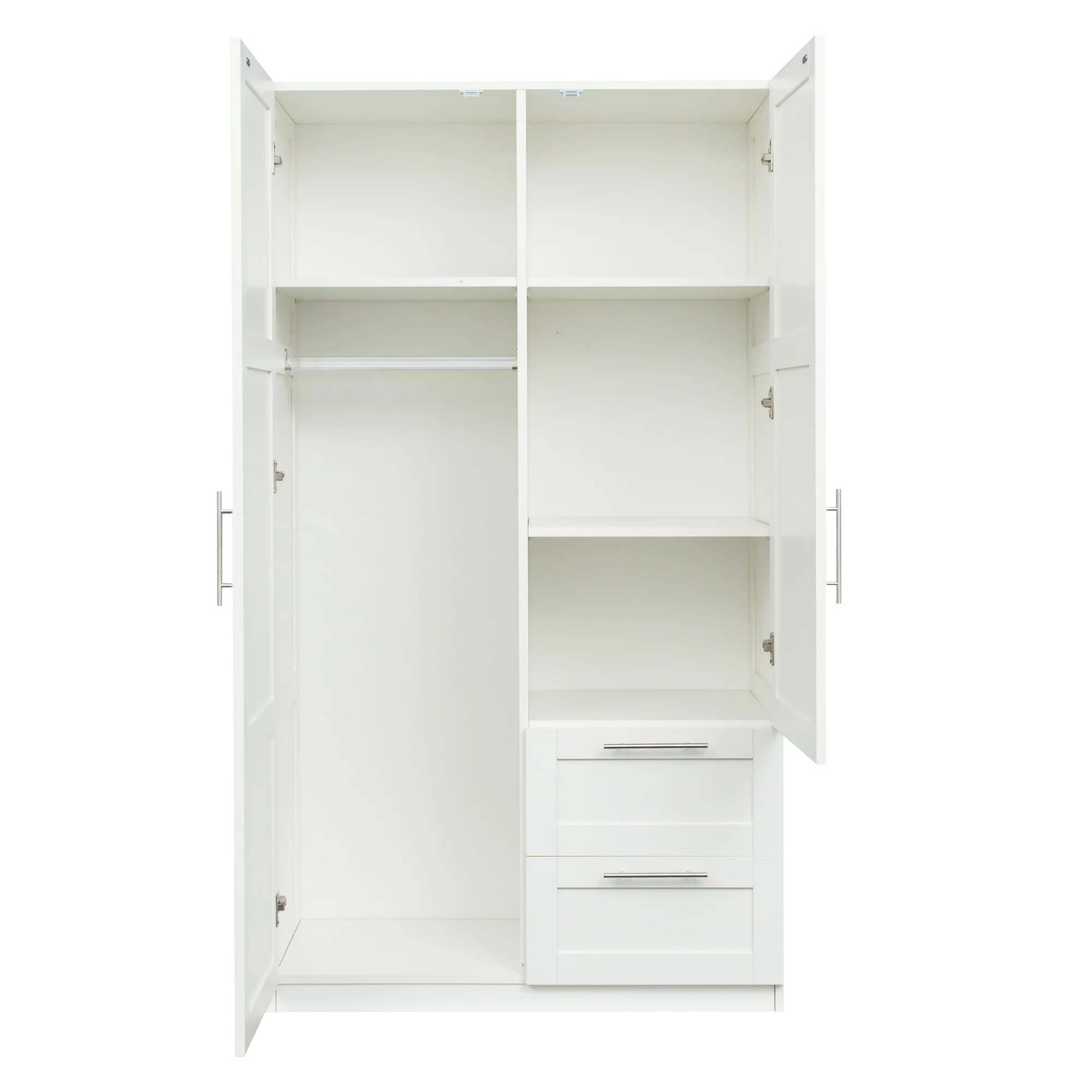 Freestanding Large Storage Cabinet, High Wardrobe and Kitchen Sideboard, Oak