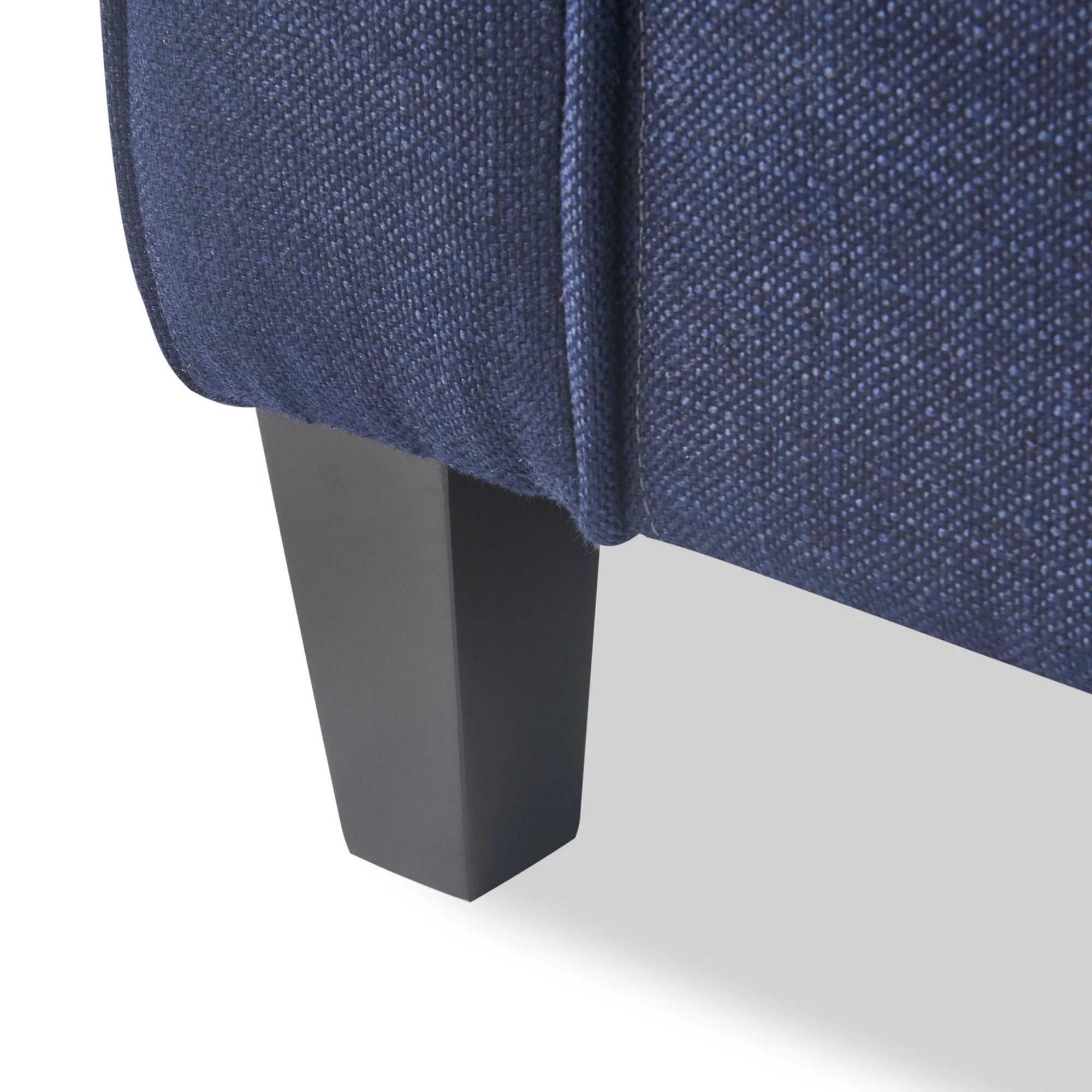 Serta Palisades Modern Track Arm 73-inch Sofa, Navy Blue Fabric