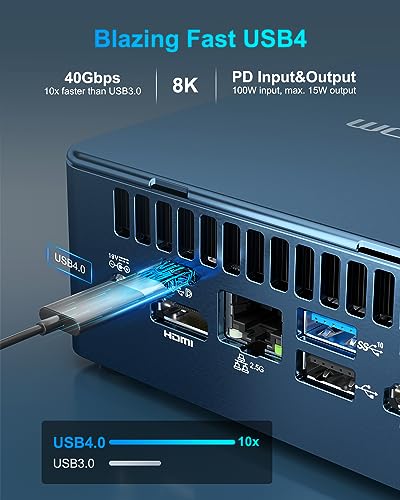 GEEKOM Mini PC Mini IT13, 13th Intel Core i7-13620H (10C/16T, up to 4.9GHz), 32GB DDR4 RAM/1TB PCIe Gen4 SSD Mini Desktop NUC13
