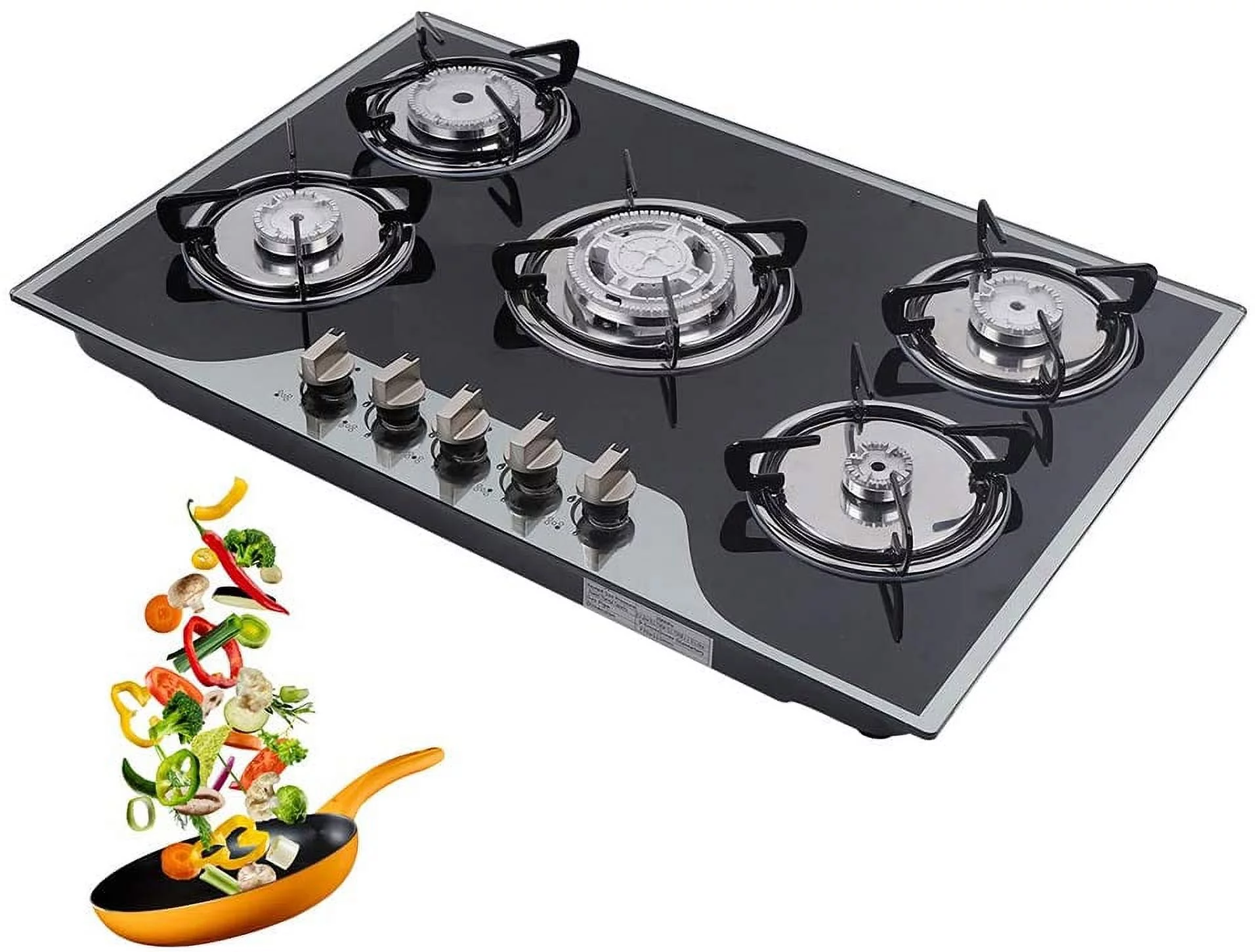 MIDUO 5 Gas Hobs Built-in Kitchen Cooker