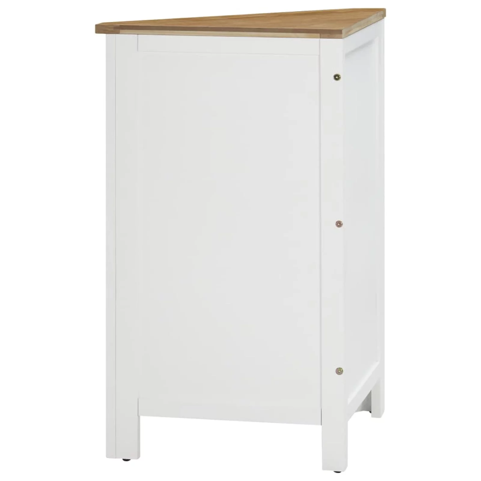 Corner Cabinet 23.2"x17.7"x31.5" Solid Oak Wood