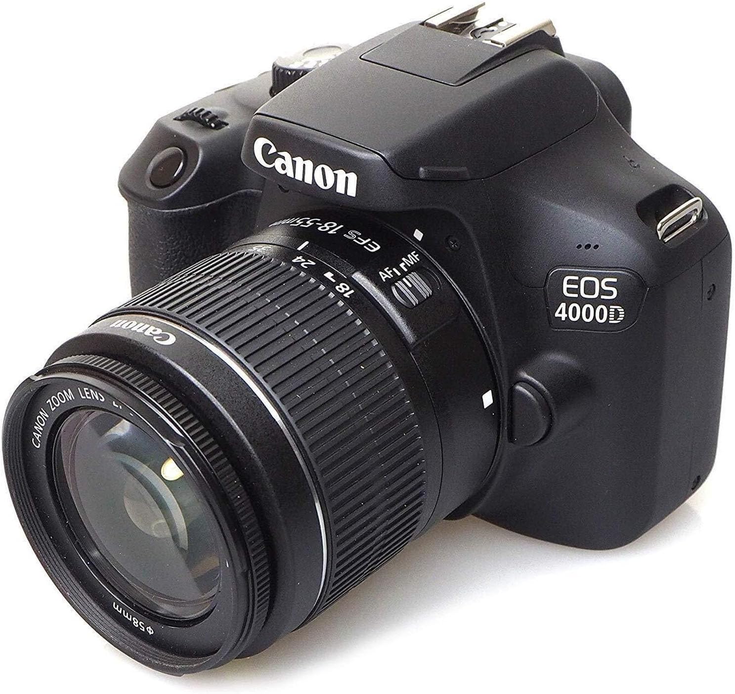 Canon EOS 4000D / Rebel T100 DSLR Camera with Canon EF-S 18-55mm F/3.5-5.6 DC III Zoom