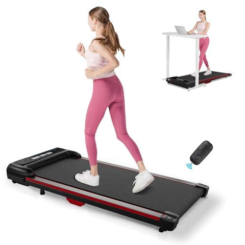 GORISE Walking Pad, Under Desk Treadmills for Home, Walking Pad with Incline, Treadmills with Remote Control APP LED Display